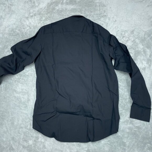 Calvin Klein Active Performance Stretch Dress Shirt Black M Regular Fit a1140 - Picture 8 of 9